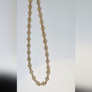 Monet Ribbon Gold Chain Necklace